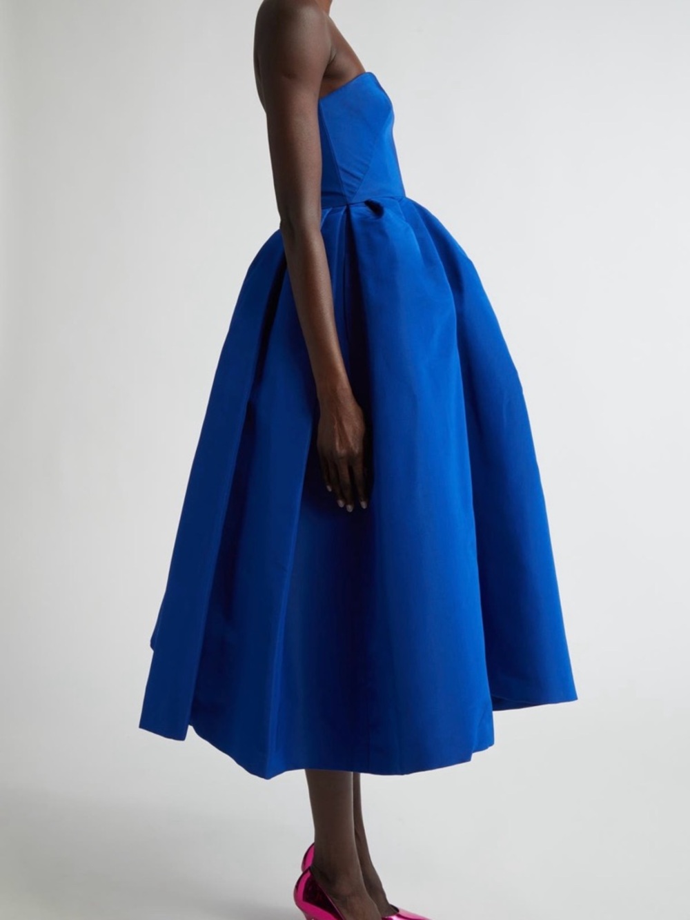 NWT Authentic Carolina Herrera Runway strapless midi dress Size 0 - Picture 4 of 12